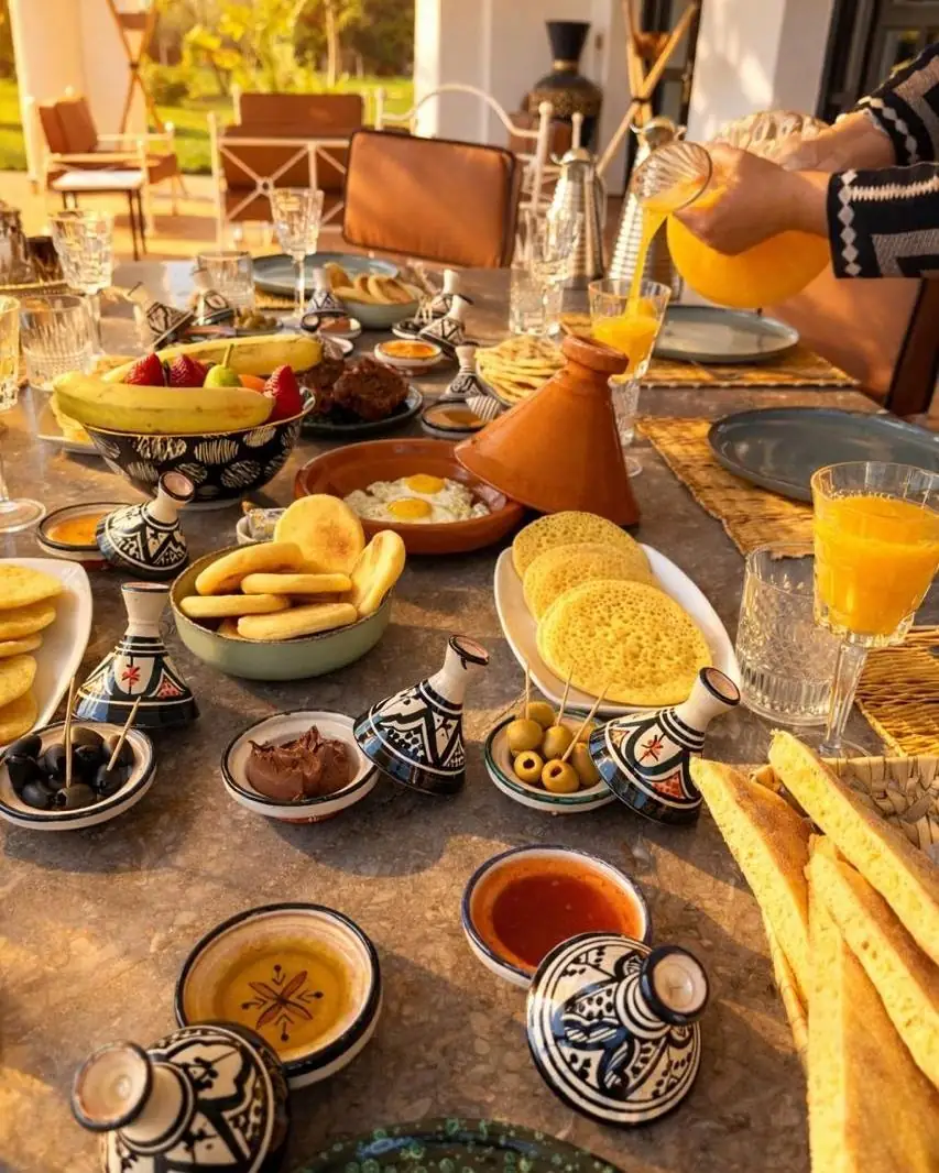 Colazione marocchina servita al palazzo